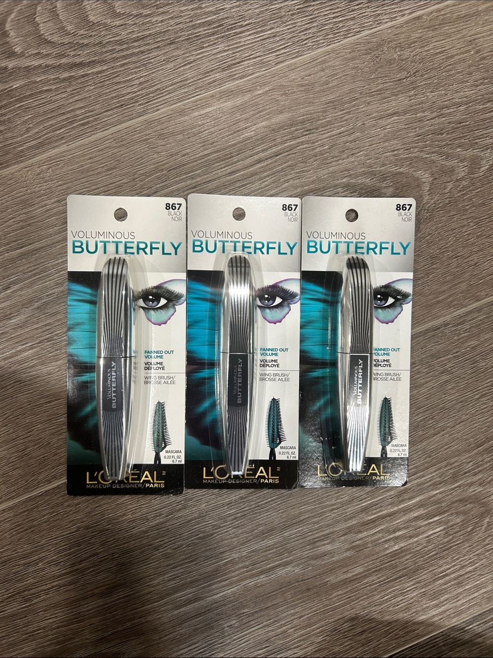 3X L'Oréal Voluminous Butterfly Mascara#867 black (Firm price )